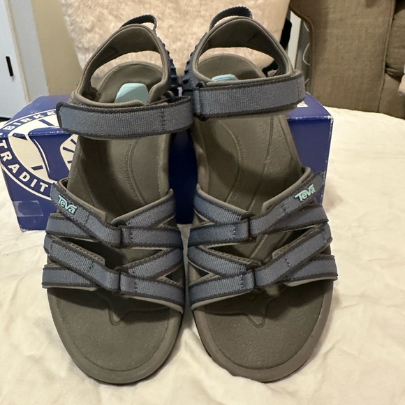 Teva Tirra sandals Bering blue hiking shoes women 7 outdoor Velcro strap navy - Picture 6 of 16